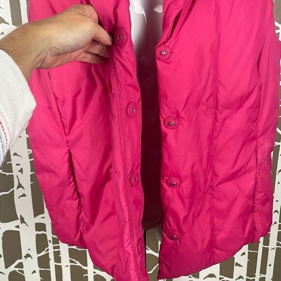 Coldwater Creek Down Feather Fill Quilted Puffer Vest M Pink - Picture 5 of 10